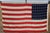 1950s Vintage 48 Star American Flag Cotton Sewn Wwii Wwi & Korea Americana Banner 46 X 74 For Sale - Image 5 of 17