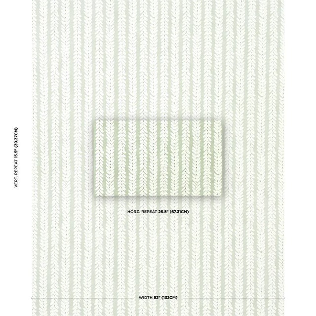 Classic yet modern, Woodperry by Veere Grenney is an updated take on a botanical stripe. Also available in fabric. Sold As...
