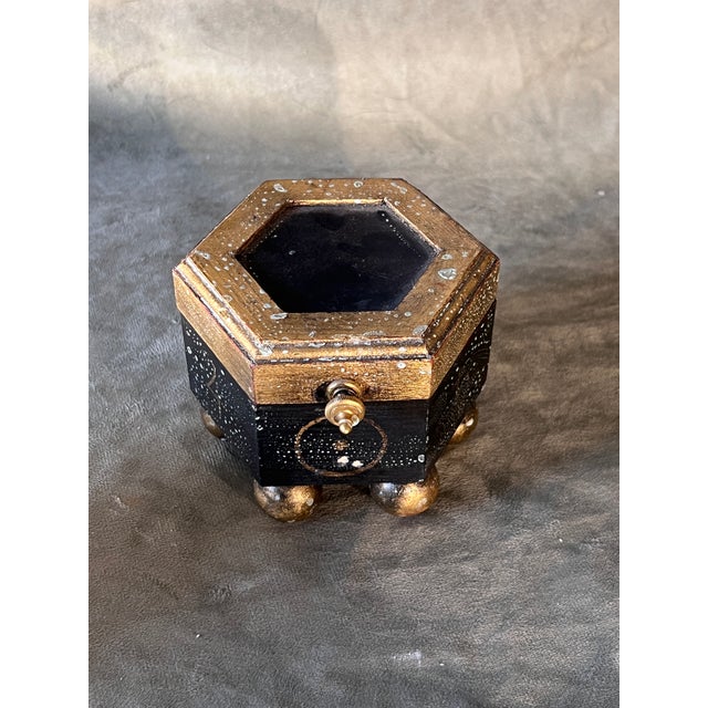 Wood Custom-Crafted Set of Occult Divination & Astrological Dice With Planetary Altar Trinket Box For Sale - Image 7 of 10