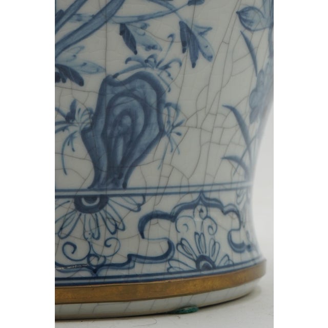 1980s 1980s Maitland Smith Blue & White Chinese Style Porcelain Jar For Sale - Image 5 of 12