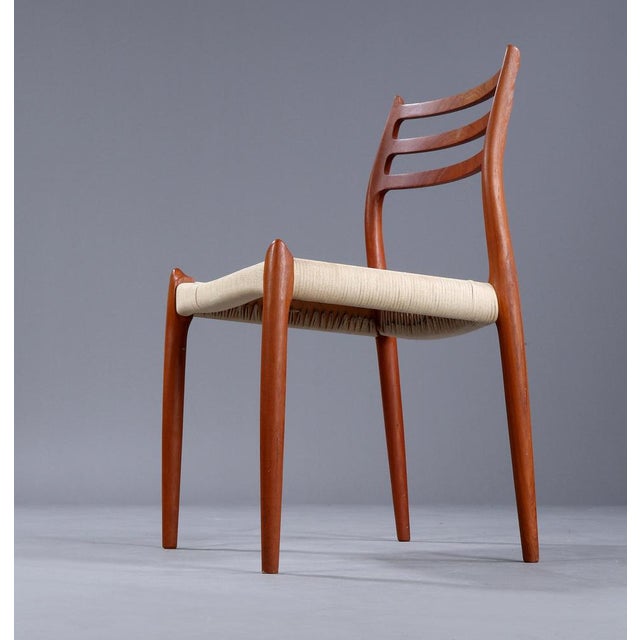 Set of Vintage Model No. 66 & 78 Solid Teak Chairs by Niels O. Møller for J.L. Møllers Møbelfabrik For Sale - Image 15 of 18