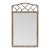 Faux Bamboo Tortoise Finish 29x48" Rectangle Wall Mirror MINT For Sale