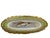 The Limoges porcelain fish oval serving platter features an aquatic scene of swimming fish, a light green and pink rose...