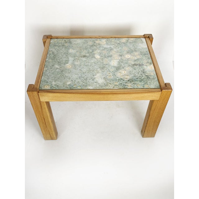 Scandinavian Wood and Ceramic Table, Sweden, 1970s For Sale - Image 3 of 13