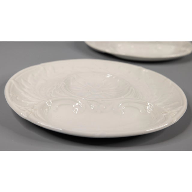 Gien French Gien Majolica Artichoke Plates - a Pair For Sale - Image 4 of 6