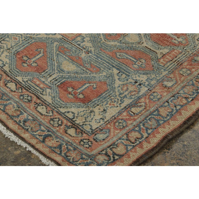 Early 19th Century Antique Bibikabad Rug With Allover Boteh and Geometric Borders - Rug & Kilim For Sale - Image 5 of 7
