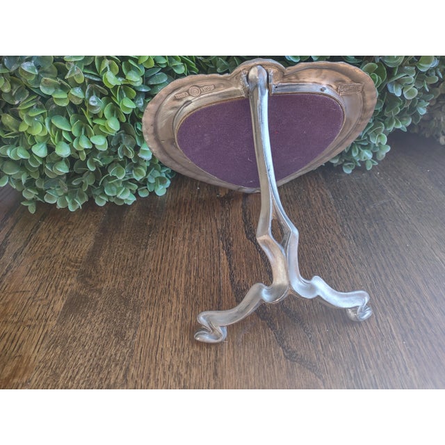 1980s Elias 1983 Fine Pewter Picture Frame For Sale - Image 5 of 6