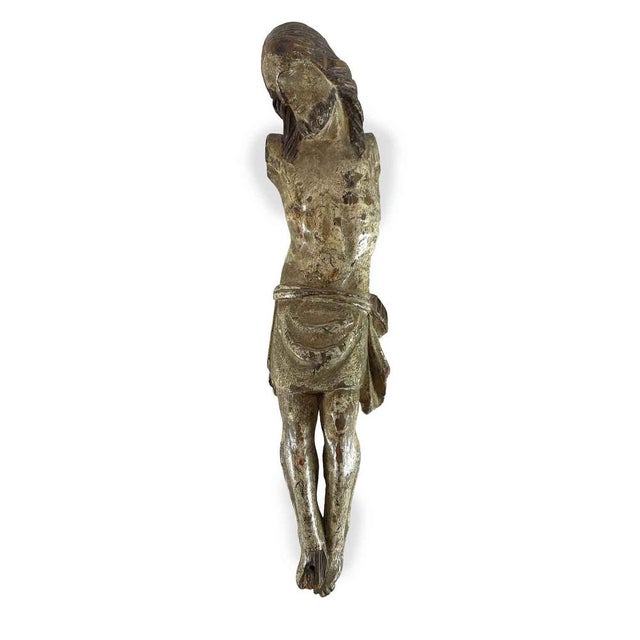 Gray Christ on the Cross in Pinus Cembra, 1700s For Sale - Image 8 of 8