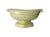 Vintage C.1950's Ceramic Glazed Chartreuse Trophy Urn Compote Bowl For Sale