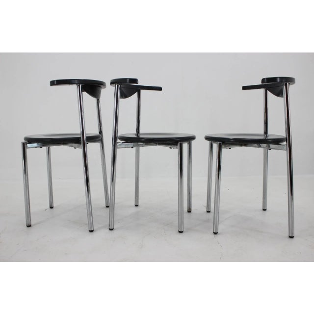 Mid-Century Dining Chairs, Germany, 1980s, Set of 3 For Sale - Image 9 of 17