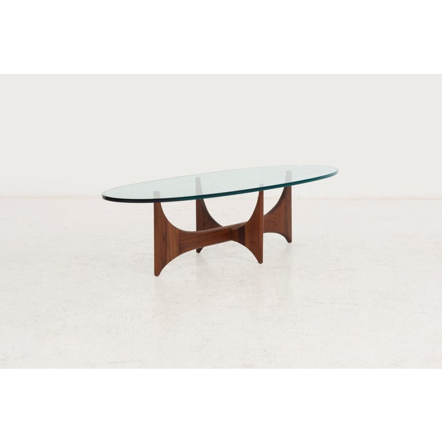Wood Adrian Pearsall for Craft Associates Oiled Walnut Coffee Table 1965 For Sale - Image 7 of 12
