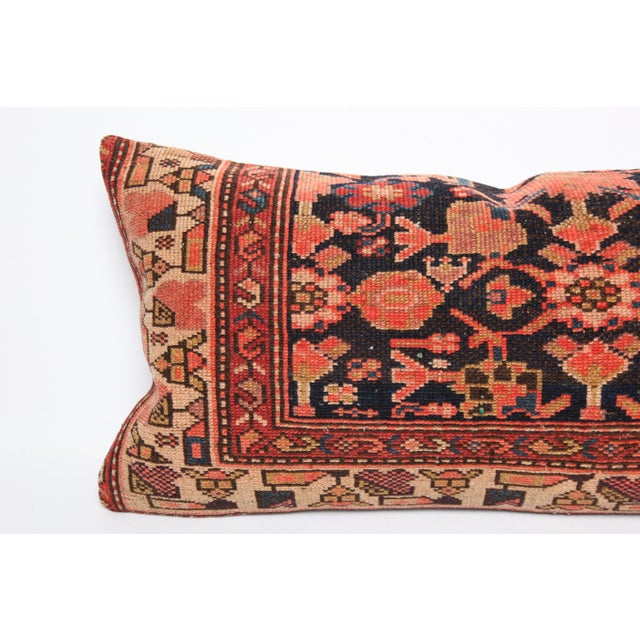 Handmade Antique Farmhouse Rug Pillow Cushion -16'' X 36'' For Sale In Tampa - Image 6 of 10