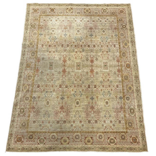 Beautiful hand-knotted wool area rug featuring an elegant Mamluk Revival design with an intricate allover geometric and...