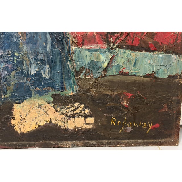 1960s Alfred Rogoway, Figurative Composition, 1960, Oil Painting For Sale - Image 5 of 9