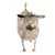 This Antique Dutch 930 Silver Figural Cow Creamer is a delightful example of the whimsical yet highly skilled silverwork...