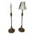 1970s Hollywood Regency Candle Stick Table Lamps a Pair For Sale