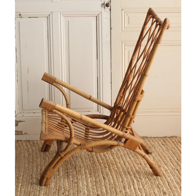 Rattan Accent Chair Chairish