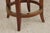 Set of 3 Stickley Cherry Leather Seat Counter Stools For Sale - Image 9 of 16