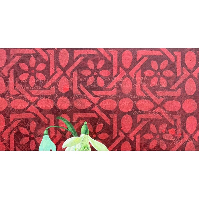 Early 21st Century Light in the Darkness (I) by Ifeoluwa Alade | Acrylic and glow in the dark medium on canvas of flowers and butterflies For Sale - Image 5 of 5