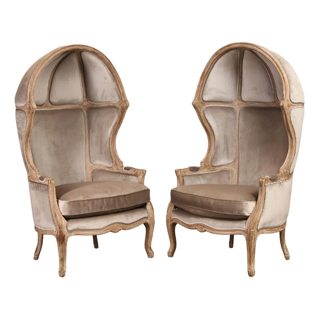Restoration Hardware Pair Of Porter Chairs For Sale