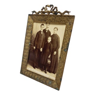 Bronze and Glass Rococo Frame, France, 1890s For Sale