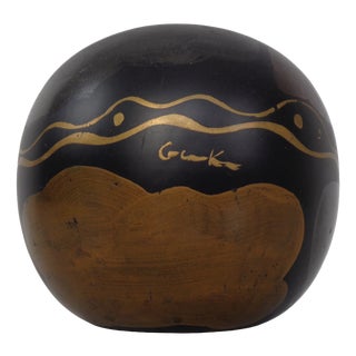 Studio Ceramic Ball Vase, Germany, 1970s For Sale