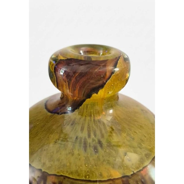 1960s Blown Glass Spherical Vase by Michael Harris, 1960s For Sale - Image 5 of 6
