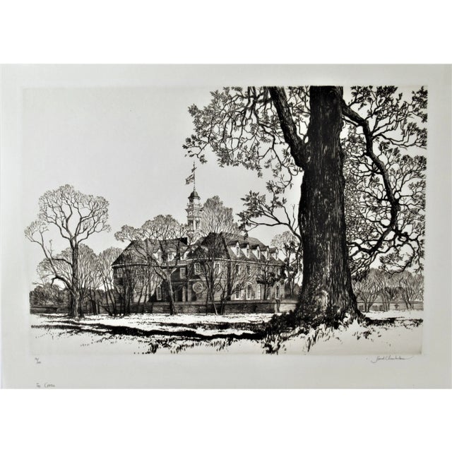 Samuel Chamberlain, The Capitol, The Williamsburg Series, 1940 For Sale In San Francisco - Image 6 of 6