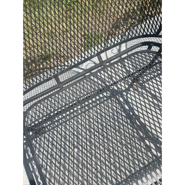 Mid 20th Century Russell Woodard Grapevine Barrel Back Wrought Iron Grape Pair of Chairs For Sale - Image 9 of 12