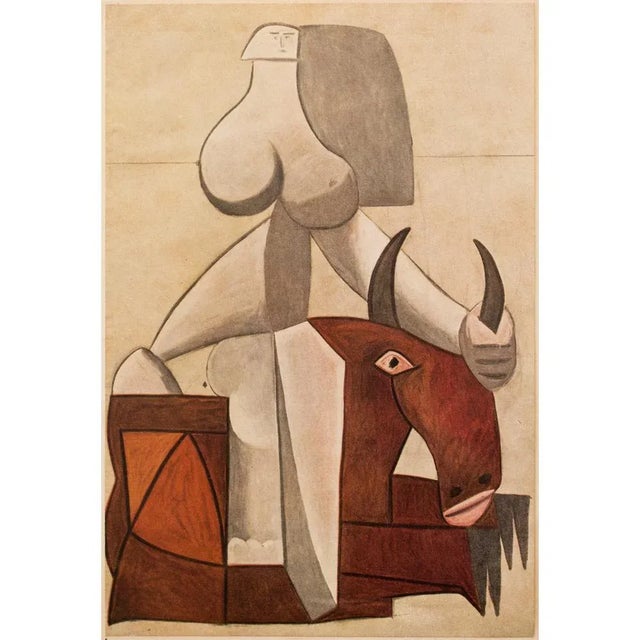 Brown 1946 After Picasso, "The Kidnapping of Europe" Period First English Edition Offset Lithograph For Sale - Image 8 of 10