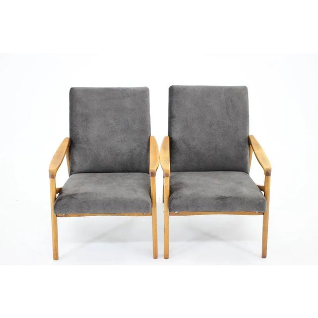 Beech Armchairs, Czechoslovakia, 1960s For Sale - Image 6 of 13