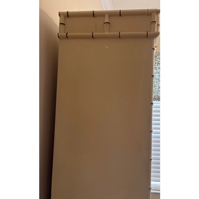 Drexel 1970’s Bamboo Look China Cabinet For Sale In Tampa - Image 6 of 17