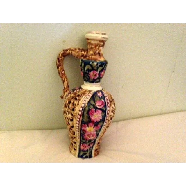 Art Nouveau Antique Fischer J. Budapest Pitcher For Sale - Image 3 of 9