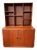 1960s Danish Teak 2 Piece Cabinet With Shelves For Sale