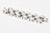 Silver Vintage Sterling Silver Ball Linked Cuff Bracelet Hallmarked, 1970's For Sale - Image 8 of 11