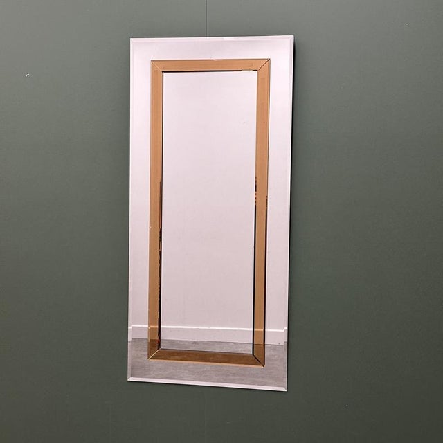 Large German Beveled Mirror with Bronze-Tinted Border from Schöninger, 1980s For Sale - Image 11 of 11