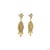 0.87 Carat Round Brilliant Cut White Diamond Yellow Diamond Gold Earrings, Pair For Sale - Image 9 of 9