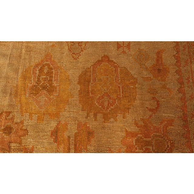 Brown 1920s Turkish Oushak Rug For Sale - Image 8 of 8