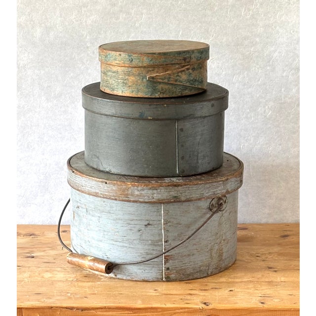 Authentic Early 19th Century Antique Hand Made Finger Lap Bentwood Kitchen Pantry Box For Sale - Image 10 of 11