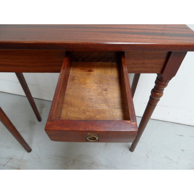 Antique Mahogany Side Table For Sale - Image 9 of 11