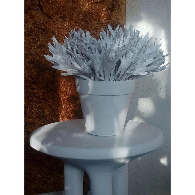 2020s 22" X 16" X 21" Cy Twombly Inspired Original One-of-a-Kind Still-Life Floral Sculpture For Sale - Image 5 of 7