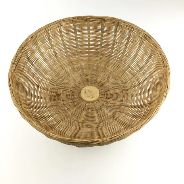 Vintage Wicker Food Protector With Top Handle For Sale - Image 4 of 12