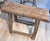 Mid-Century Modern French Rustic Vintage Weathered Natural Wood Noodle Bench For Sale - Image 3 of 10
