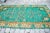 1960s Vintage Handmade Turquoise Rug For Sale - Image 6 of 11