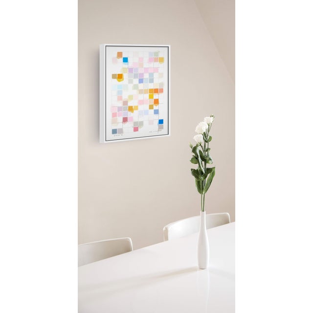 Abstract Contemporary Abstract Pencil and Acrylic on Fabriano-Pittura Paper "Sinnliche Komposition 44" by Kyong Lee For Sale - Image 3 of 4