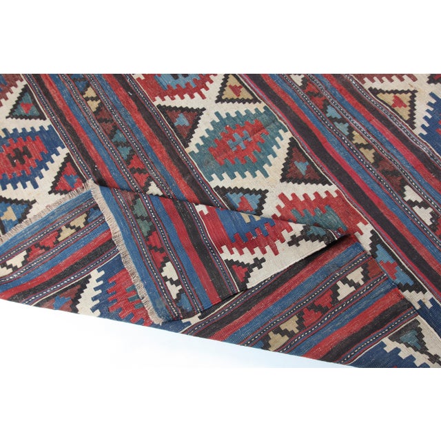 Antique Shirvan Kilim – Caucasian Flatweave, Late 19th Century -5' 11'' X 8' 11'' For Sale - Image 12 of 14