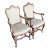 1990s Pair of Italian Hand Carved Walnut Armchair With Muslin Fabric For Sale