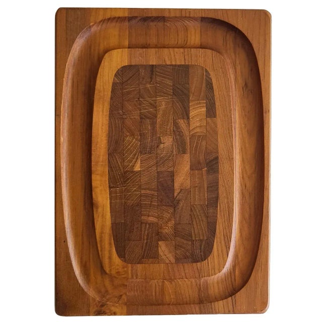 Vintage Danish Teak Charcuterie Board by Kalmar For Sale - Image 9 of 12