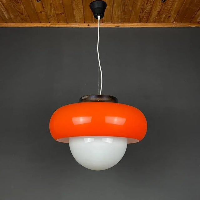 Mid-Century Pendant Lamp by Meblo for Guzzini, 1970s For Sale - Image 9 of 11