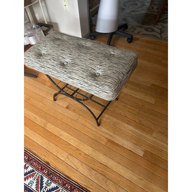 Mid-Century Modern 1960s Mid-Century Modern Vanity Seat For Sale - Image 3 of 11